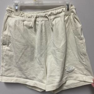 Nike Light Yellow Sweat Shorts